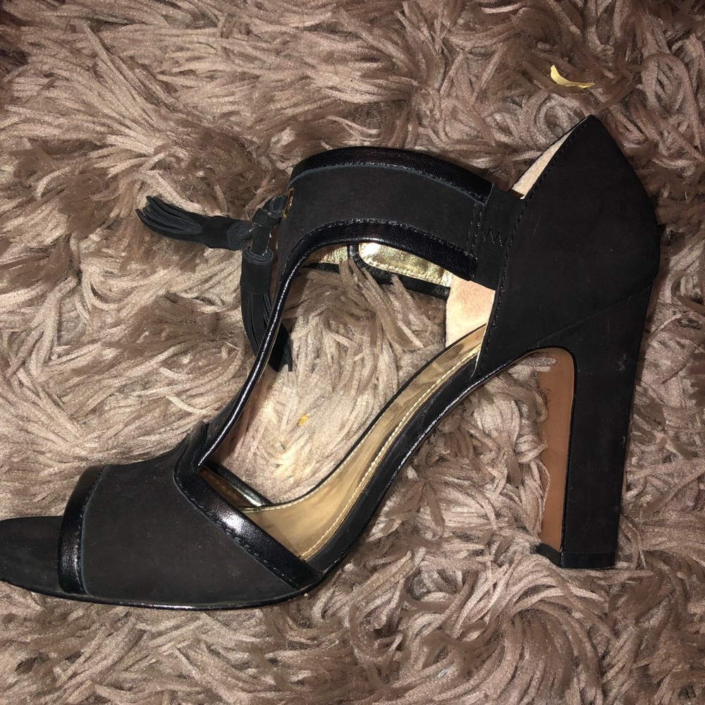 Coach Tassel Block Heels